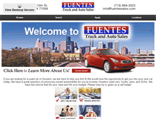 Tablet Screenshot of fuentessales.com